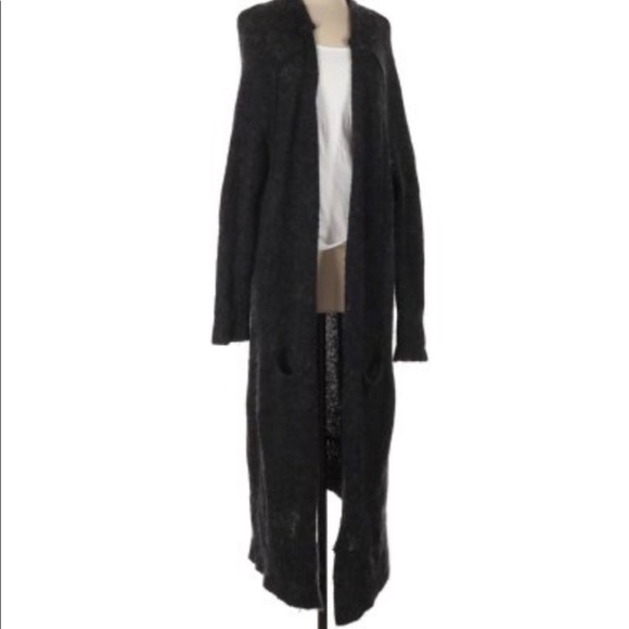 Free People Black Knit Duster - Picture 2 of 6